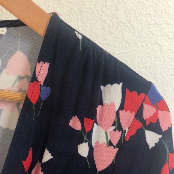 Boden Long Sleeve Jersey Wrap Top - Picture 5 of 6